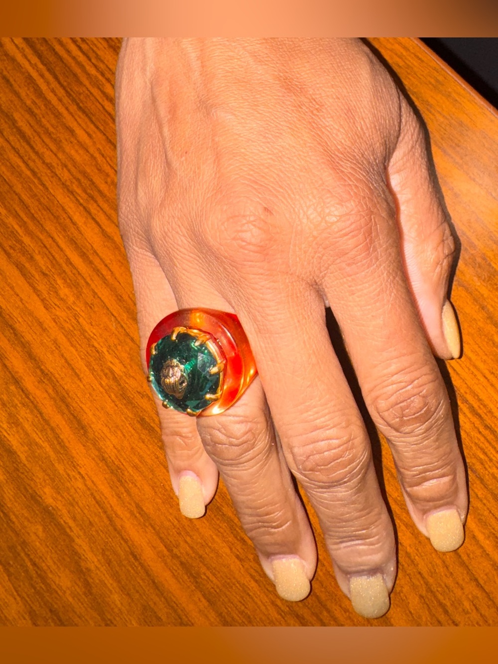 Kurt Geiger Eagle Gem cocktail ring - Picture 5 of 6